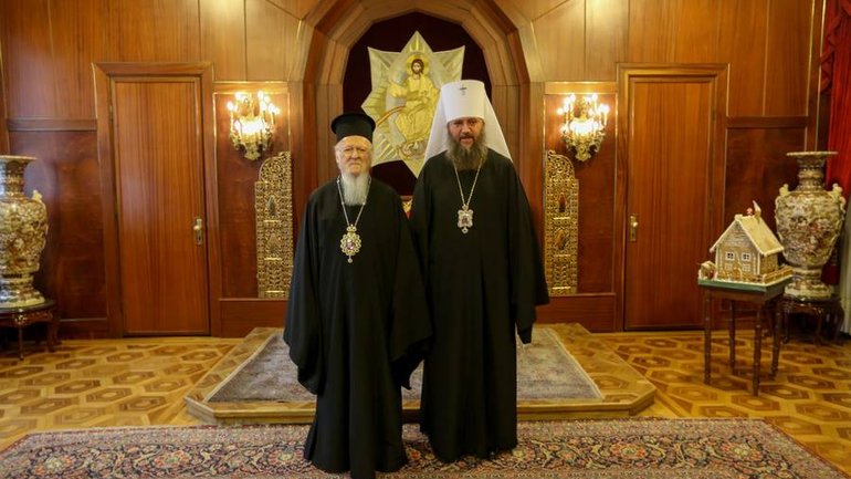 Управляющий делами УПЦ (МП)  встретился с Патриархом Константинопольским Варфоломеем - фото 1