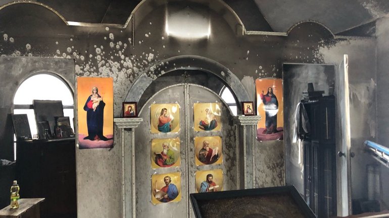 В УПЦ (МП) повідомили про підпал храму у Києві - фото 1