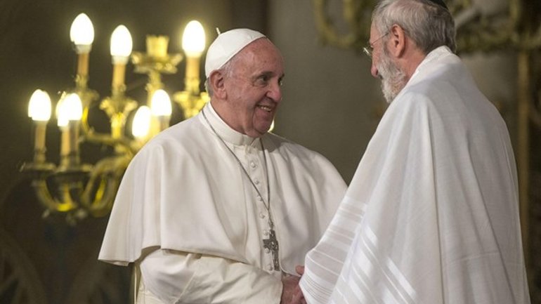 Папа та Головний Рабин Рима обмінялися побажаннями - фото 1