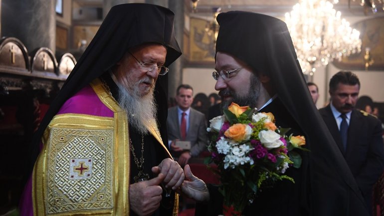 Вселенський патріарх Варфоломій та архієпископ Тельміський Іов - фото 1