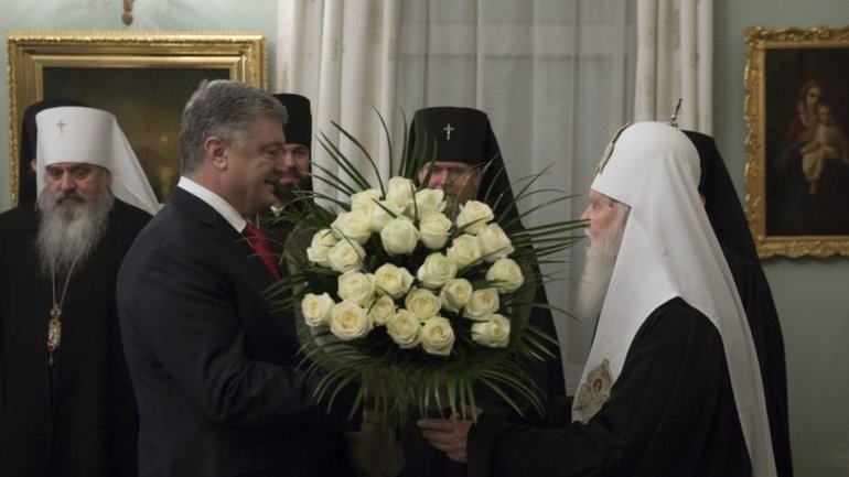 President congratulated Patriarch Filaret on the 23rd anniversary of enthronement - фото 1