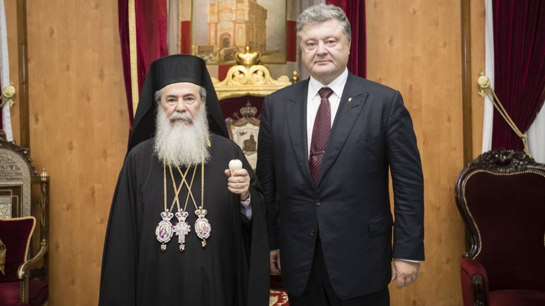 Президент пригласил Патриарха Феофила III осуществить пастырский визит в Украину - фото 1