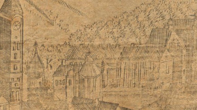 Гравюра храму XVI ст. з площі Галицької у Львові підтверджує, що храм був восьмигранним - фото 1