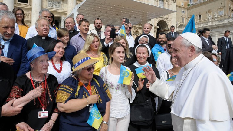 Ukrainian pilgrims meet with Pope Francis - фото 1