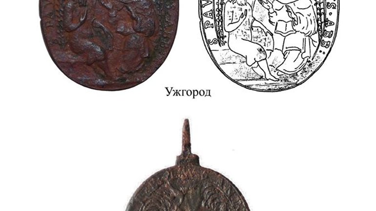 На руїнах церкви в Ужгородському замку виявлено старовинні християнські медальйони - фото 1