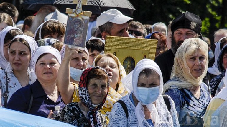 Зеленский перепутал сторонников Моспатриархата с митингующими ОПЗЖ - фото 1