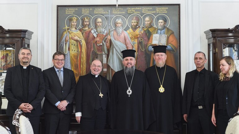 Предстоятель ПЦУ провів зустріч з делегацією Єпископської німецької конференції РКЦ - фото 1
