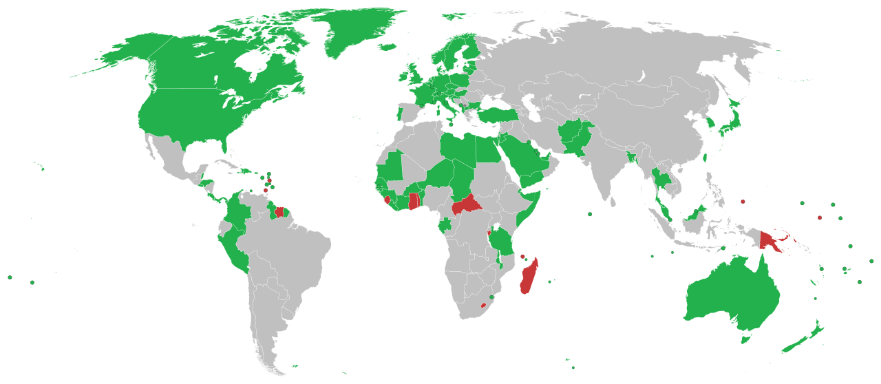 Країни (позначено зеленим), які визнали Косово як незалежну державу - фото 118295