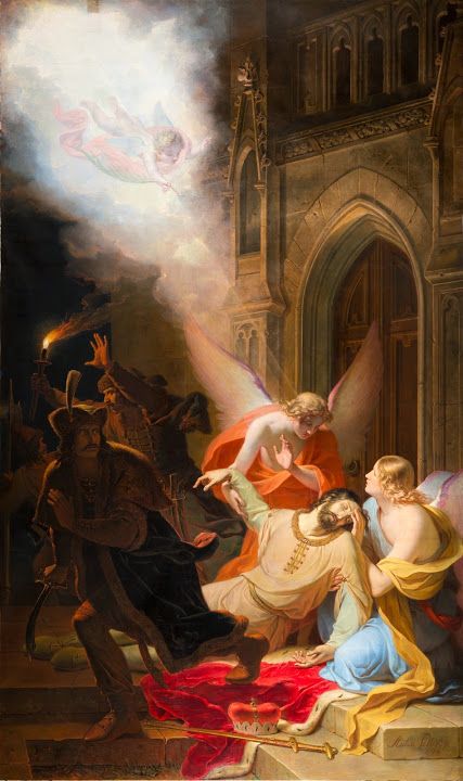Вбивство святого Вацлава — великоформатна картина віденського художника Антона Петтера. Одна з найбільших картин Чехії (850×510 см) - фото 121856
