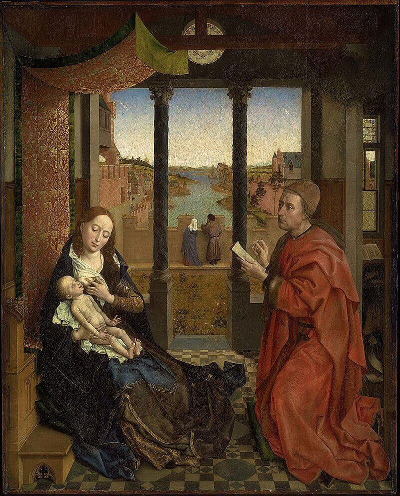 Святий Лука малює Богородицю – картина Рогіра ван дер Вейдена  - фото 123148